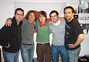 Das SonyBMG-Team und die Künstlerin zum Showcase in München im Januar 2007